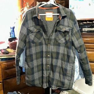 GENTLY WORN LEGENDARY WHITETAILS ARCHER FLANNEL THERMAL LINED SHIRT JCKT LG TALL